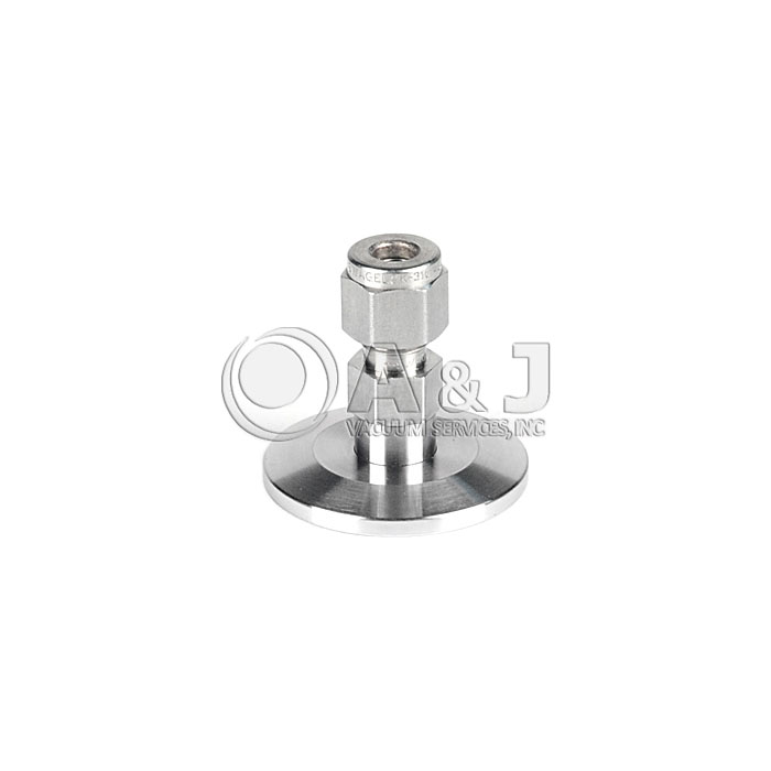 Swagelok Adapter, KF 16 (NW 16) to 1/2" Swagelok, Stainless Steel Vacuum  Fitting, PN07829, Swagelok Adapter, KF 16 (NW 16) to 1/2" Swagelok,  Stainless Steel Vacuum Fitting, PN07829