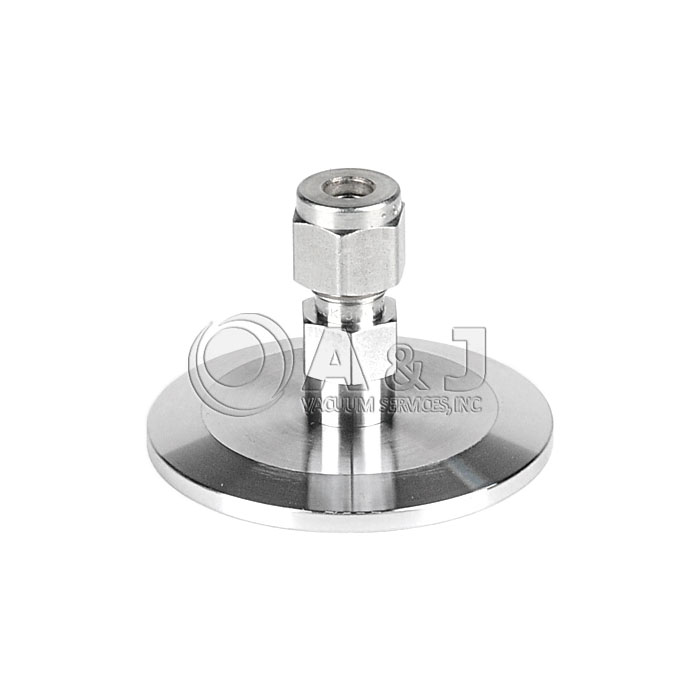 Swagelok Adapter, KF 40 (NW 40) to 1/2" Swagelok, Stainless Steel Vacuum  Fitting, PN07833, Swagelok Adapter, KF 40 (NW 40) to 1/2" Swagelok,  Stainless Steel Vacuum Fitting, PN07833